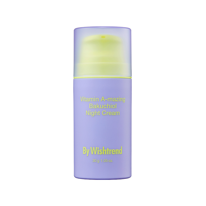 korean retinol alternative by wishtrend vitamin A mazing bakuchiol night cream review