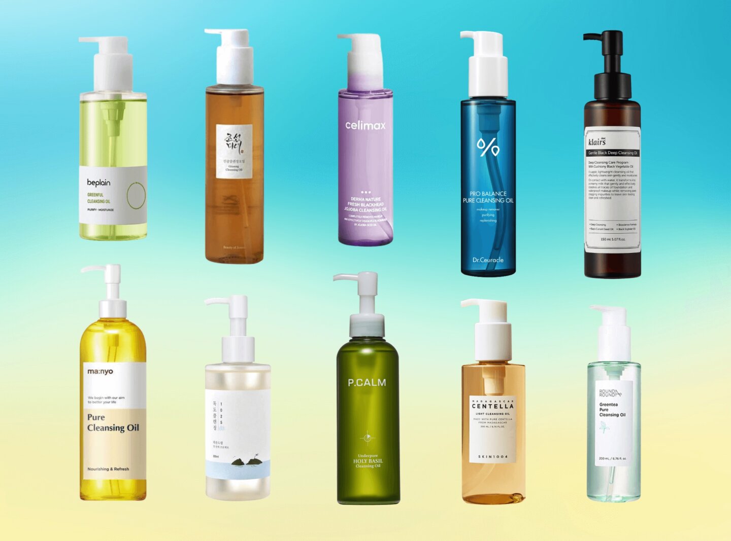 the best korean cleansing oil for your skin type image of cleansing oils